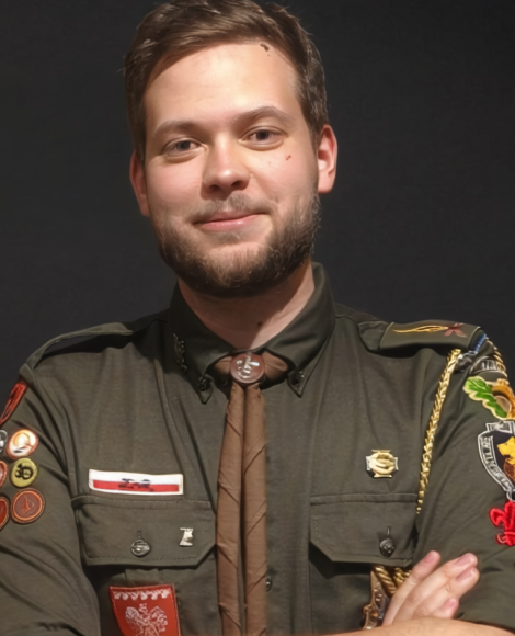 hm. Michał Topolski kierownik wydziału zuchów